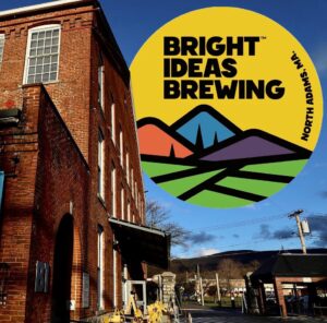 Bright Ideas Brewing logo and building.